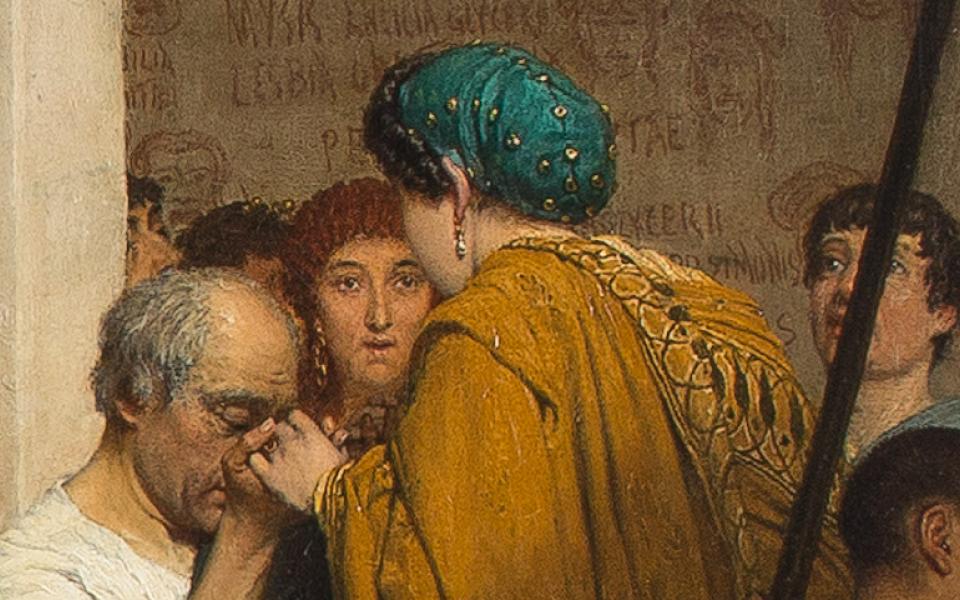 Lawrence Alma-Tadema, Ingang van het theater, 1866, Fries Museum