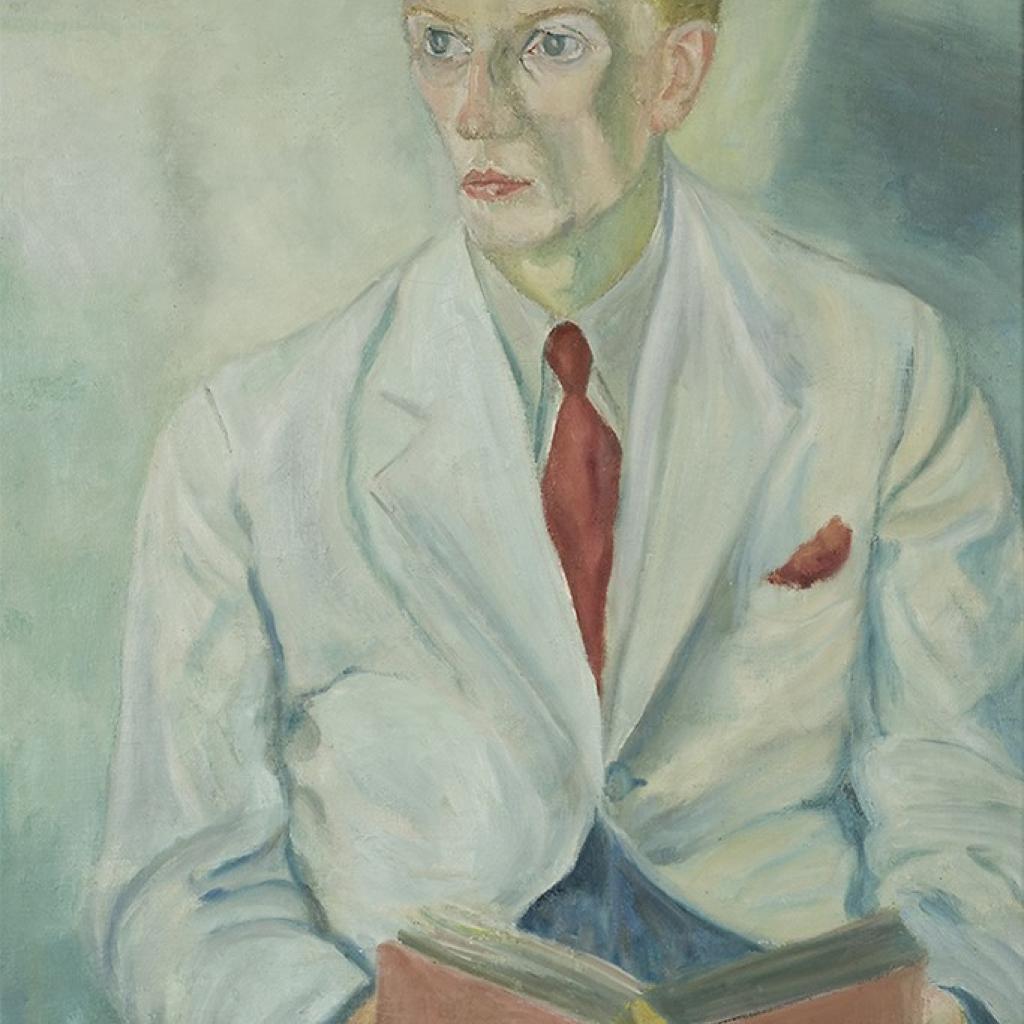 Gerard Schäperkötter, Portret van Louis Tiessen, 1944, collectie Literatuurmuseum Den Haag