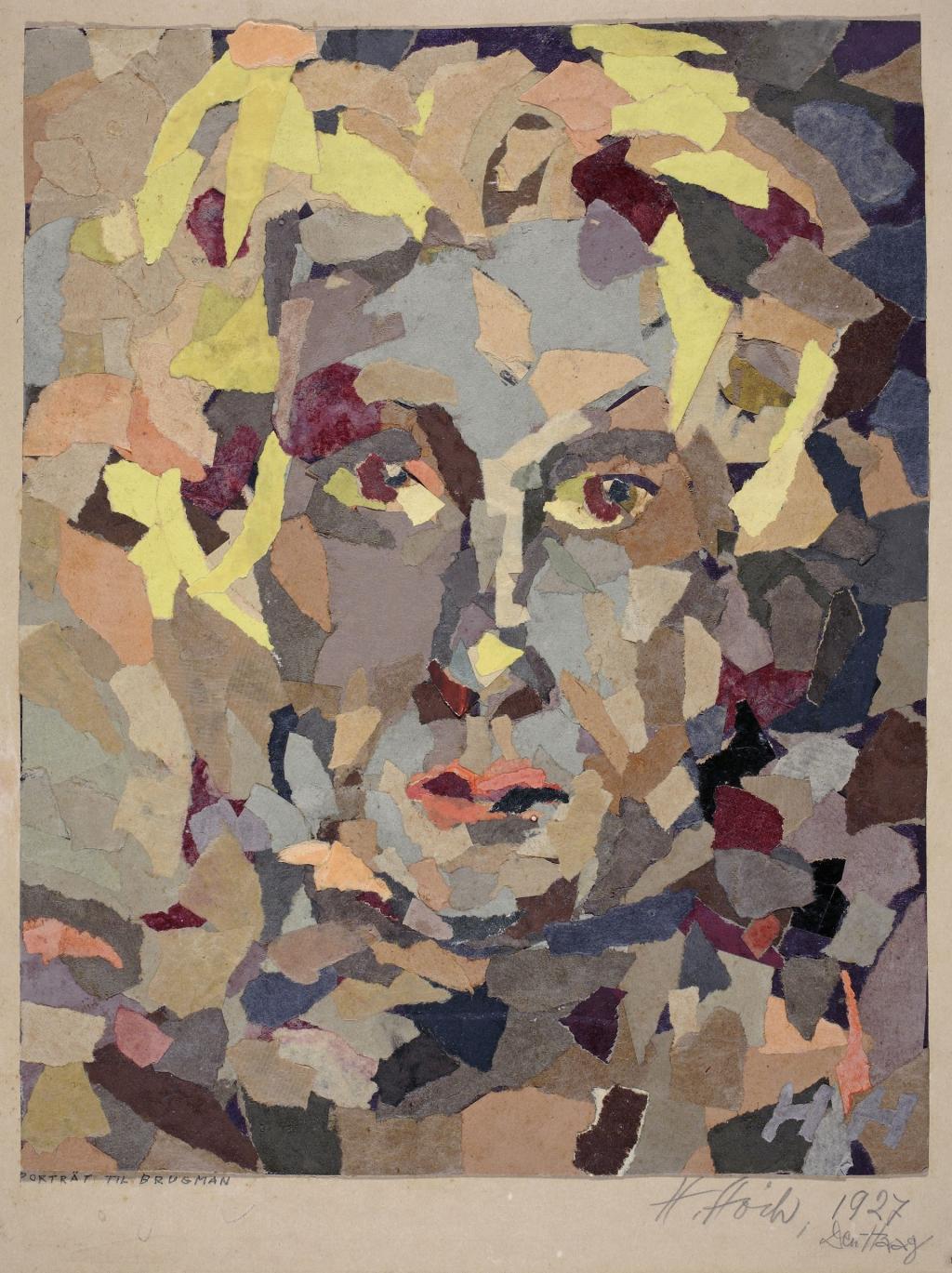 Hanna Hoch, portret Til Brugman, collage Berlinische Galerie